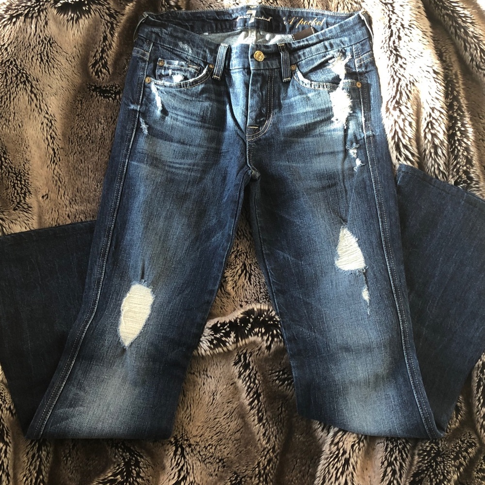 7 For All Mankind A pocket Flare Jeans - Size 25